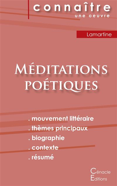 Fiche de lecture Méditations poétiques de Lamartine