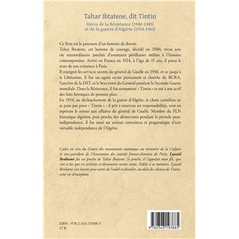 Tahar Ibtatene, dit Tintin