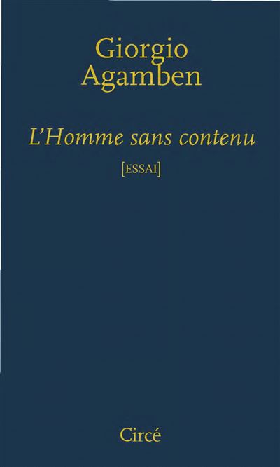 L'homme sans contenu