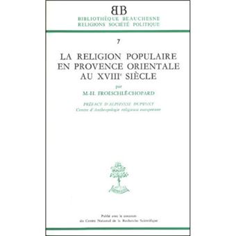BB n°7 - La religion populaire en Provence orientale au XVIIIe siècle