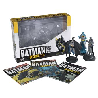 Coffret 3 Figurines Batman 80th Anniversary '40s '70s 2010s