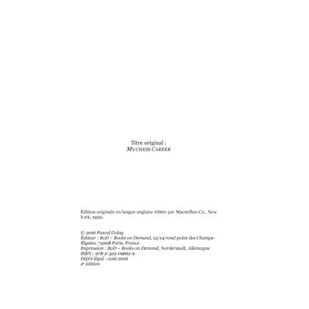 Ma Carrière échiquéenne