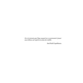 Ma Carrière échiquéenne