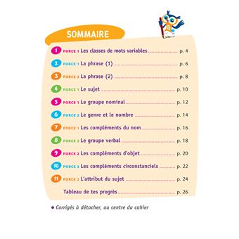 Améliorer sa grammaire CM1/CM2