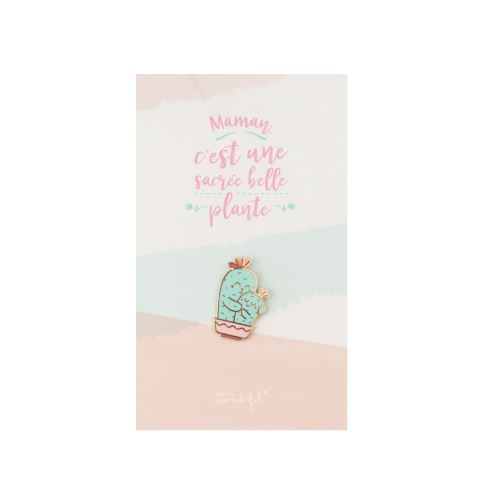 Pin en métal Maman, c'est une sacrée belle plante Mr. Wonderful