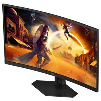 AOC Gaming C27G4ZXE - Écran LED - jeux - incurvé - 27" - 1920 x 1080 Full HD (1080p) @ 280 Hz - VA - 300 cd/m² - 4000:1 - HDR10 - 0.3 ms - 2xHDMI, DisplayPort - noir