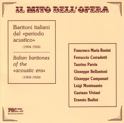 Il mito dell opera - Baritoni italiani