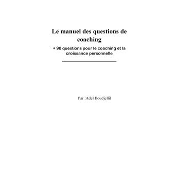 Le manuel des questions de coaching