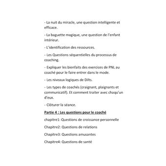 Le manuel des questions de coaching