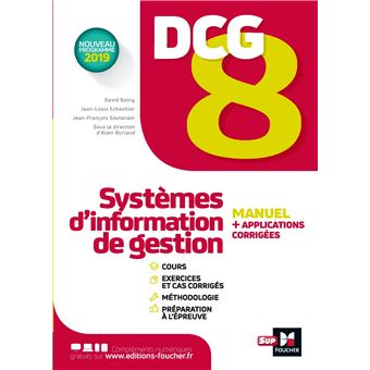 DCG 8 - Systèmes d'information de gestion - Manuel et applications