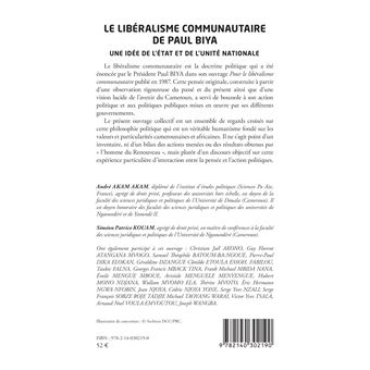Le libéralisme communautaire de Paul Biya