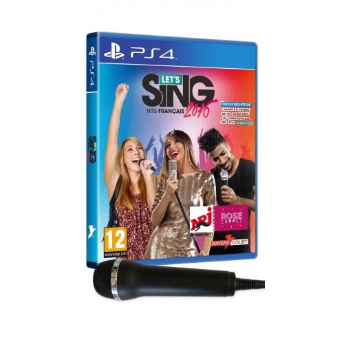 Pack Let's Sing 2016 Hits Français PS4 et 1 Micro