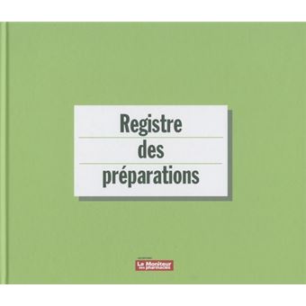 Registre des preparations