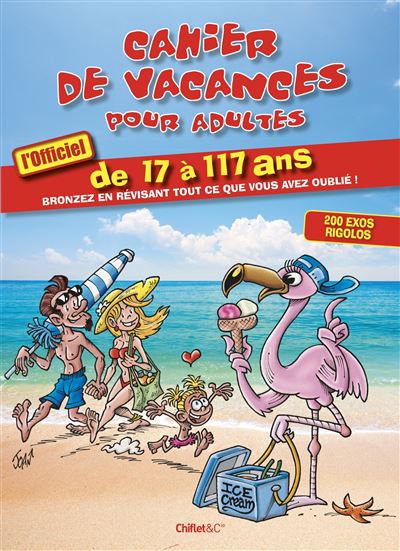 Cahier de vacances pour adultes l'officiel