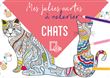 Mes jolies cartes à colorier - Chats