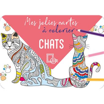 Mes jolies cartes à colorier - Chats