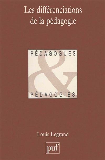 Differenciations de la pedagogie