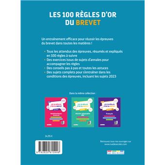 Les 100 règles d'or du Brevet 2024 - La Compilation