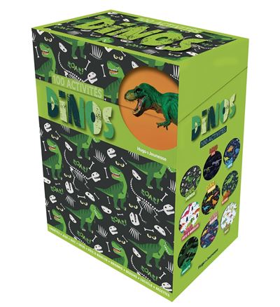 Boîte 100 activités dinos - Collectif - Boîte ou accessoire