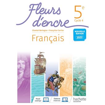 Fleurs d'encre Français Cycle 4/5e - Livre élève