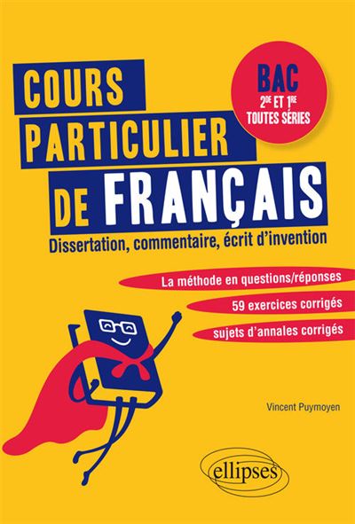 Cours particulier de Français. Bac Seconde et Première toutes séries