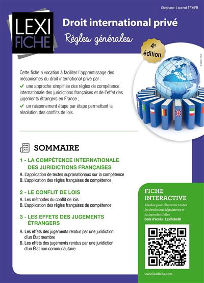 Droit international privé - STEPHANE-LAUREN TEXIER - broché
