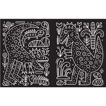 Colos fluo dinosaures - avec un feutre multimines