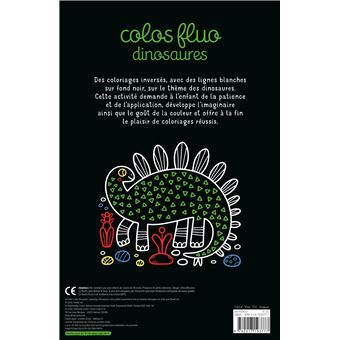 Colos fluo dinosaures - avec un feutre multimines