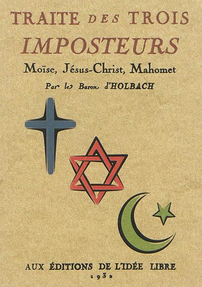 Trait Des Trois Imposteurs Mo se J sus christ Mahomet Broch 