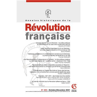 Annales historiques de la Révolution française Nº406 4/2021 Varia