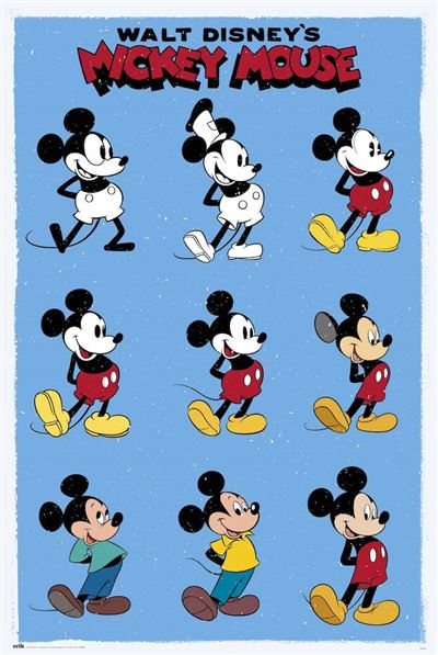 Poster Mickey Mouse Evol
