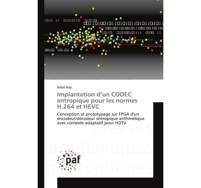 Implantation d'un codec entropique pour les normes h.264 et