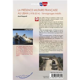 La présence militaire française au Liban (1978-2014)