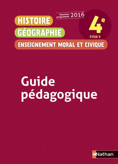 Histoire, géographie, enseignement moral et civique 4ème