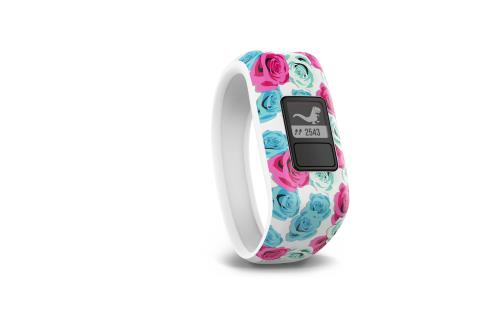 Bracelet d’activité Garmin Vívofit Junior Real Flower Blanc