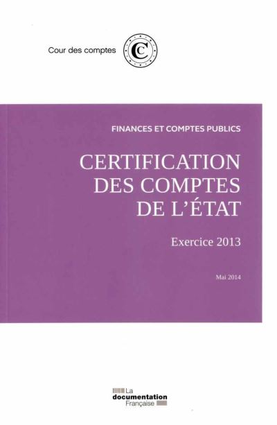 Certification des comptes de l'état