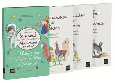 Coffret premiers livres à lire seul 3 histoires de Malo,Valère & Victoria Niv.3 Pédagogie Montessori - Marie-Hélène Place - (donnée non spécifiée)