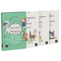 Coffret premiers livres à lire seul 3 histoires de Malo,Valère & Victoria Niv.3 PEDAGOGIE MONTESSORI