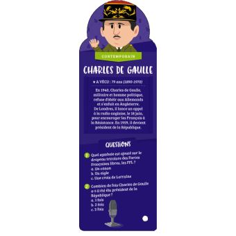 Quelle histoire - Éventail Personnages de l'Histoire de France