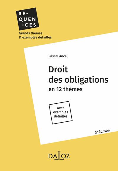 Droit des obligations - Nouveauté
