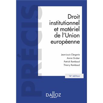 Droit institutionnel et matériel de l'Union européenne