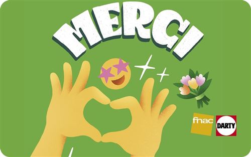 E-carte cadeau Fnac Darty Merci 30E