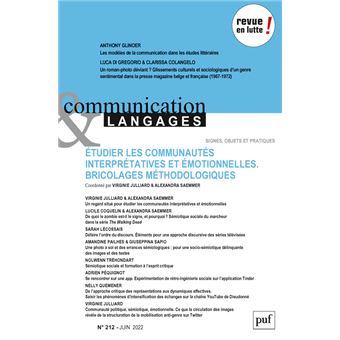 Communication et langages 2022, n.212