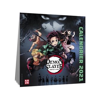 Calendrier 2021 Demon Slayer