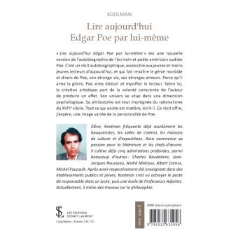 Lire aujourd'hui Edgar Poe par lui-même