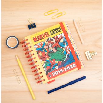 Agenda scolaire Erik Journalier 2019/2020 Marvel