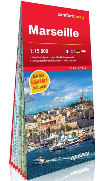 Marseille 1/15.000 (carte grand format laminée, plan de ville) -  Collectif - (donnée non spécifiée)