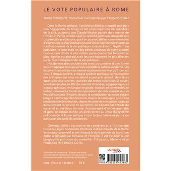 Le Vote populaire à Rome