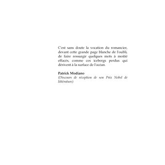 Page blanche pour roman noir