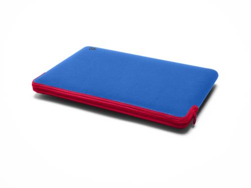 Housse C6 Zip Sleeve Pour Macbook 13" Cobalt + Red